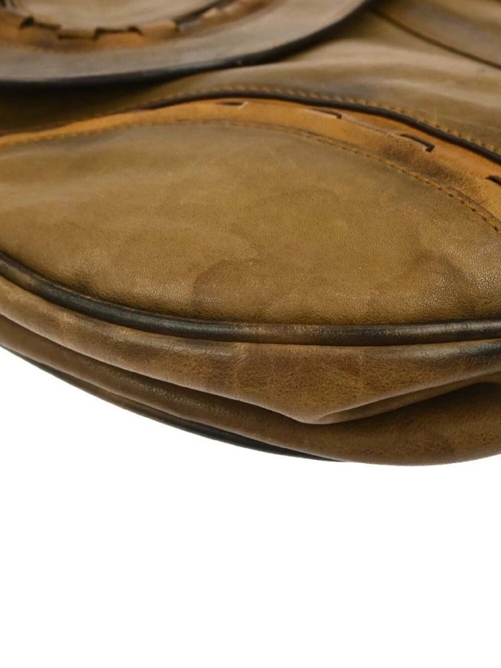 Christian Dior Brown Leather Saddle Handbag 07-MA-0016 117104 - Picture 3 of 10